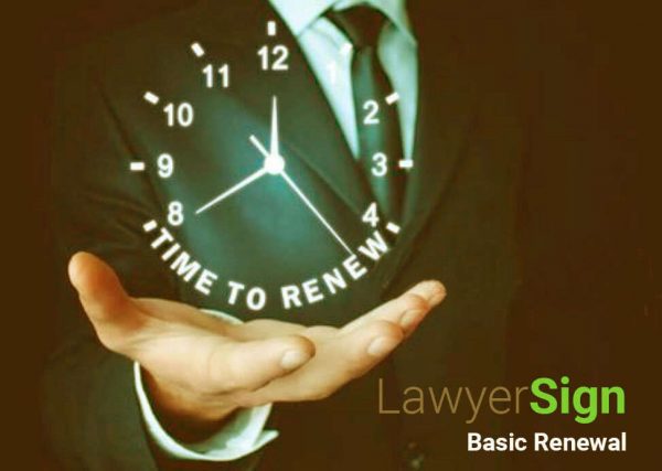 lawyersign Basic renewal